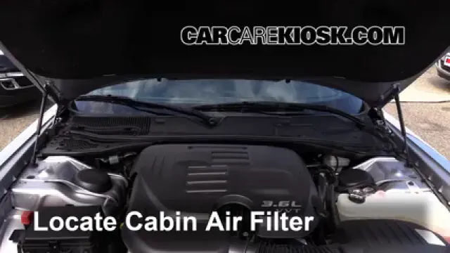 2015 Dodge Challenger SXT Plus 3.6L V6 FlexFuel Filtre à air (intérieur) Changement